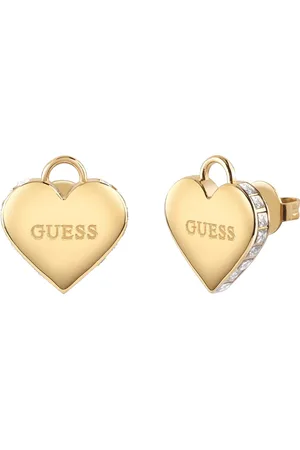 Guess Romantické pozlacené náušnice Srdíčka Falling In Love JUBE02231JWYGT/U
