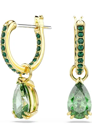 Swarovski Blyštivé pozlacené náušnice 2v1 Attract 5723564