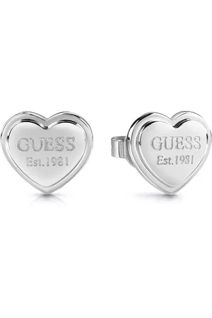 Guess Módní ocelové náušnice se srdíčkem JUBE02179JWRHT/U