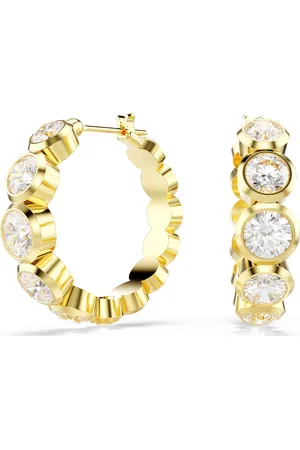 Swarovski Módní pozlacené náušnice kruhy Imber 5711483