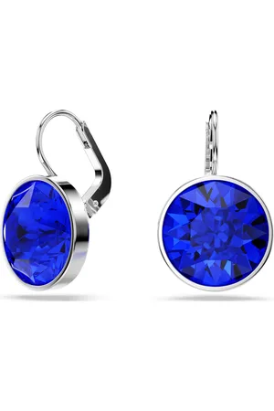 Swarovski Výrazné náušnice s tmavě modrým krystalem Bella 5724292
