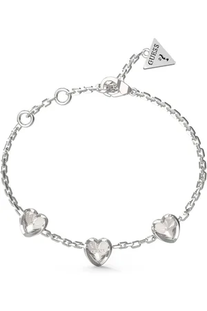 Guess Romantický ocelový náramek se srdíčky Mon Amour JUBB04611JWRH 21 cm