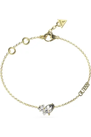 Guess Půvabný pozlacený náramek Wonderlights JUBB04414JWYG 18,5 cm
