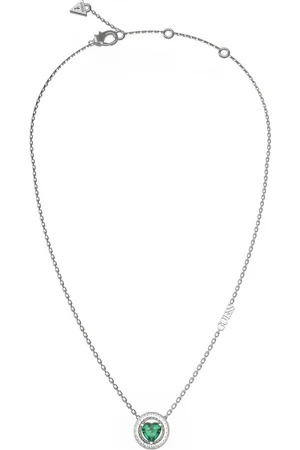 Guess Fashion náhrdelník se zeleným krystalem M`ama Non M`ama JUBN04667JWRHEMT/U