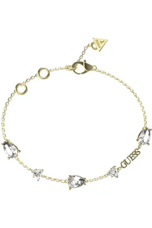 Guess Pozlacený náramek se zirkony Wonderlights JUBB04410JWYG 21 cm