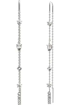 Guess Dlouhé náušnice s krystaly Wonderlights JUBE04412JWRHT/U