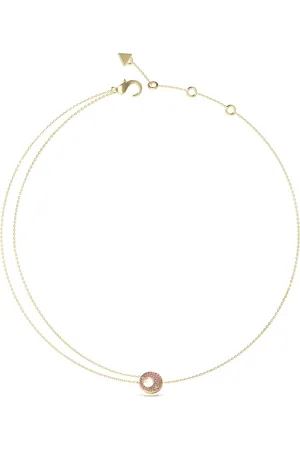 Guess Stylový pozlacený náhrdelník Blooming Summer JUBN05226JWYGPKT/U