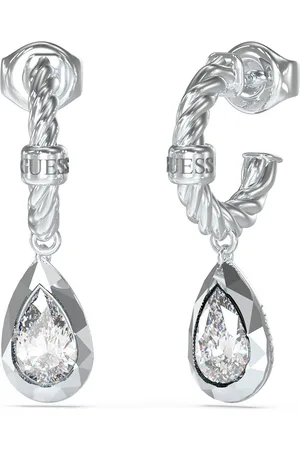 Guess Elegantní ocelové náušnice 4G Light JUBE05243JWRHT/U