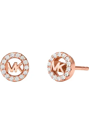 Michael Kors Třpytivé stříbrné náušnice pecky se zirkony MKC1727CZ791