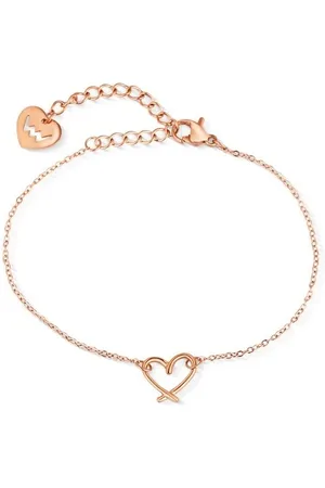 Vuch Minimalistický ocelový náramek Srdce Emery Rose Gold