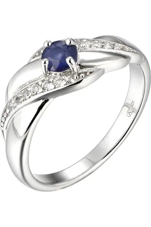 Brilio Nádherný stříbrný prsten se safírem Precious Stone SR08997B 54 mm