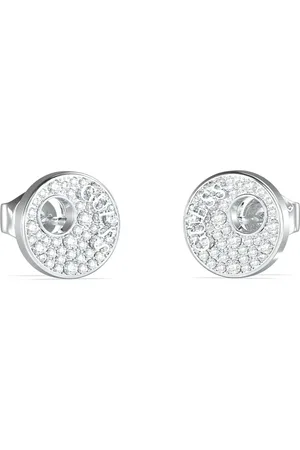 Guess Ocelové náušnice se zirkony Blooming Summer JUBE05225JWRHT/U