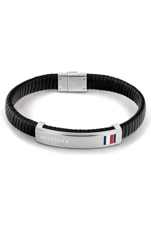 Tommy Hilfiger Moderní černý kožený náramek 2790349