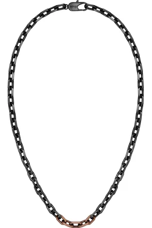 HUGO BOSS Moderní černý náhrdelník z oceli Kane 1580536