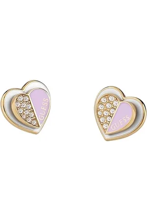 Guess Něžné pozlacené náušnice Lovely JUBE03047JWYGLCT/U