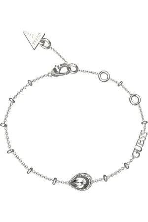 Guess Půvabný ocelový náramek Crystal Drop JUBB03392JWRH 17 - 21 cm - L
