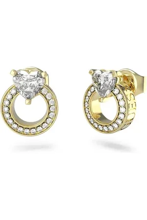 Guess Krásné pozlacené náušnice M`ama Non M`ama JUBE04664JWYGT/U