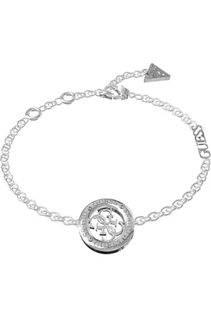 Guess Stylový ocelový náramek 4G Loop JUBB02289JWRHBK 18,5 cm