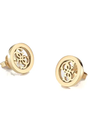 Guess Minimalistické pozlacené náušnice pecky Studs Party JUBE02162JWYGT/U