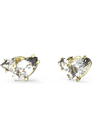 Guess Pozlacené náušnice s krystaly Wonderlights JUBE04415JWYGT/U