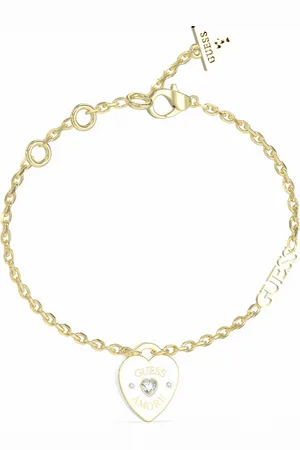 Guess Krásný pozlacený náramek Amore JUBB05053JWYGWH 21 cm