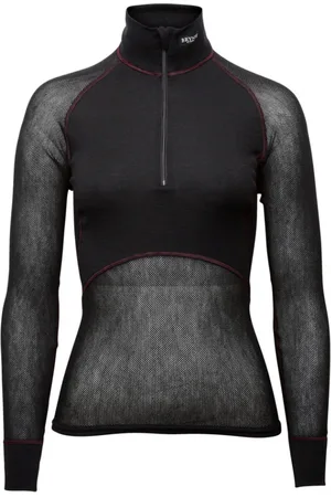 Brynje Dámský funkční rolák Lady Wool Thermo light Zip-polo Barva: Černá, Velikost: S (36-38)