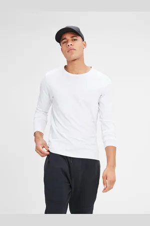 JACK & JONES Bílé pánské basic tričko Basic