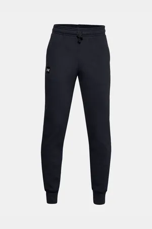 Under Armour Černé klučičí tepláky RIVAL FLEECE JOGGERS