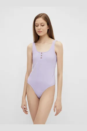 Pieces® Světle fialové body s knoflíky Nancy