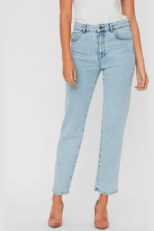 VERO MODA Světle modré straight fit džíny Carla