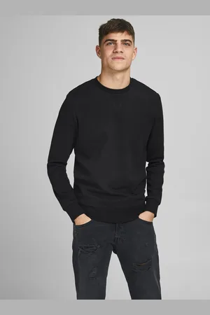 JACK & JONES Černá basic mikina