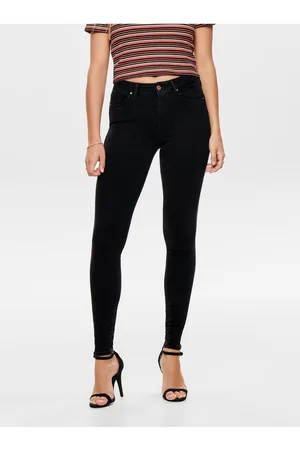 ONLY Černé push up skinny fit džíny Power