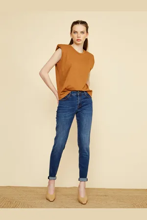 ZOOT.lab Tmavě modré skinny fit džíny Pippa