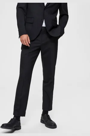 SELECTED Černé kalhoty Homme Ankle