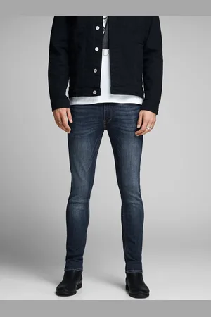 JACK & JONES Tmavě modré pánské skinny džíny Liam