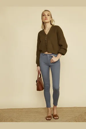 ZOOT.lab Šedé dámské skinny fit kalhoty Anna 2