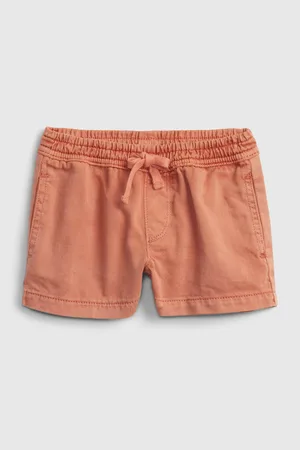GAP Oranžové holčičí dětské kraťasy pull-on shorts