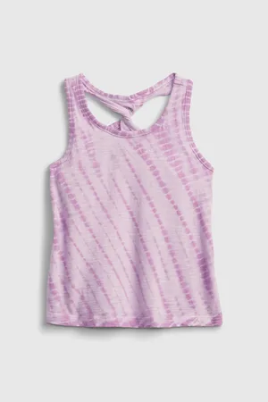 GAP Růžový holčičí dětský top twist back tank