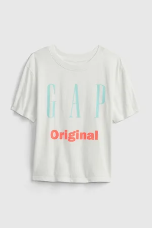 GAP Bílé holčičí dětské tričko Logo original t-shirt