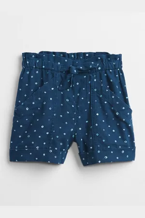 GAP Modré holčičí dětské kraťasy utility pull-on shorts