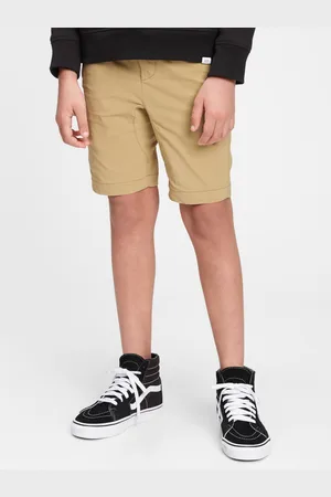 GAP Žluté klučičí dětské kraťasy pull-on hybrid shorts with quickdry.