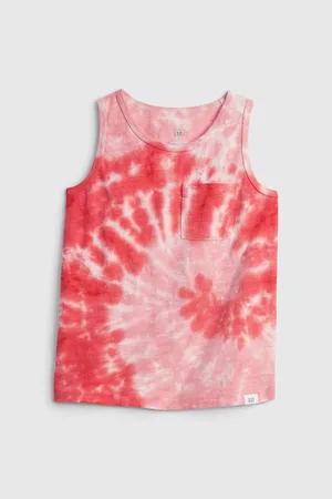 GAP Růžové klučičí dětské tílko knit tank top