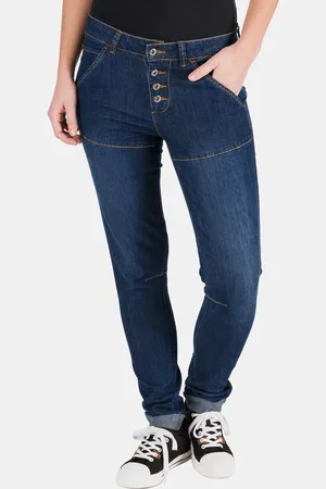 sam 73 Tmavě modré dámské slim fit džíny