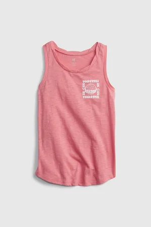 GAP Červené holčičí dětské tílko graphic tank