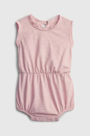 GAP Růžový holčičí overal Baby good bubble one-piece