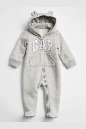 GAP Šedý holčičí baby overal Logo v-u bear