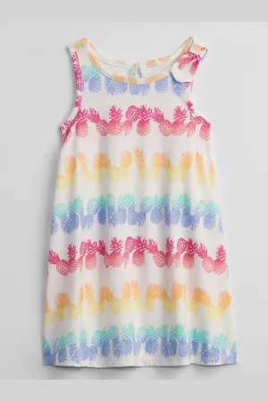 GAP Barevné holčičí dětské šaty tank dress