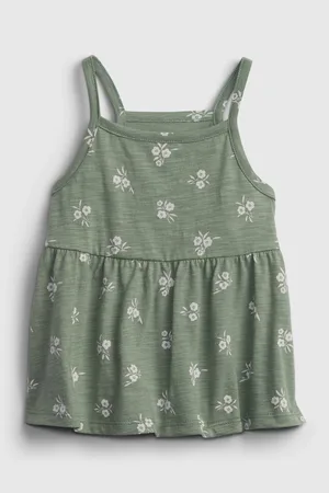 GAP Zelený holčičí dětský top strappy tank