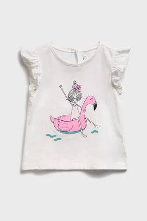 GAP Bílé holčičí dětské tílko graphic tank