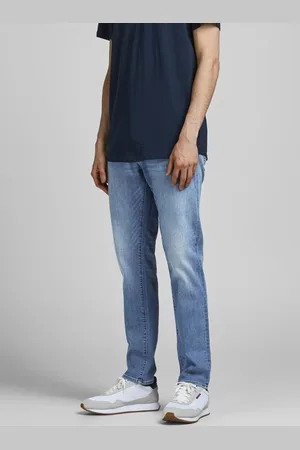 JACK & JONES Modré slim fit džíny Glenn